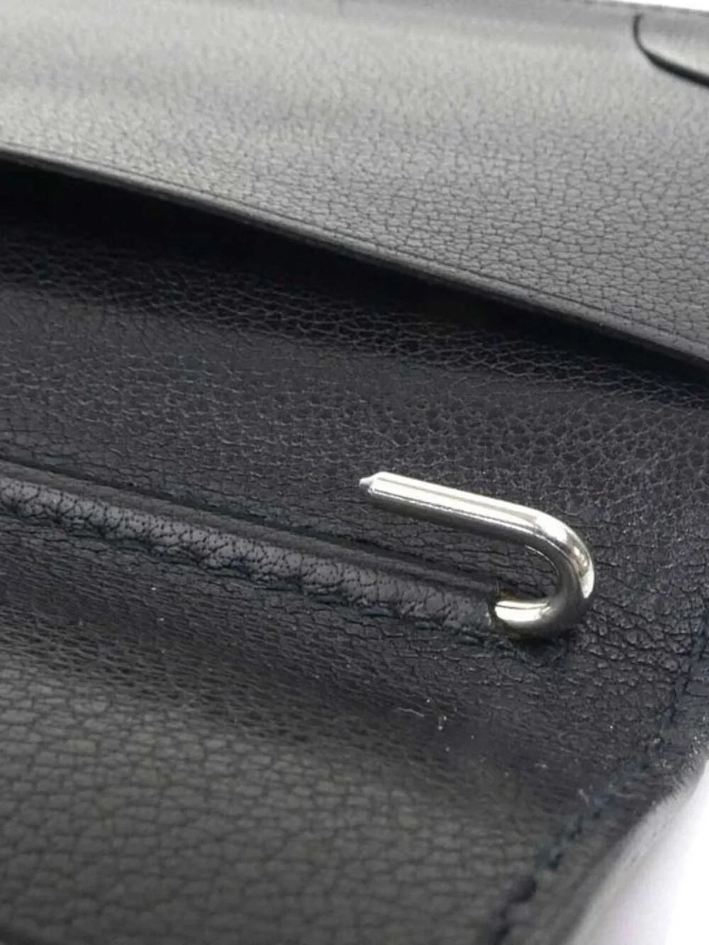 Hermes Notebook Cover Leather Black